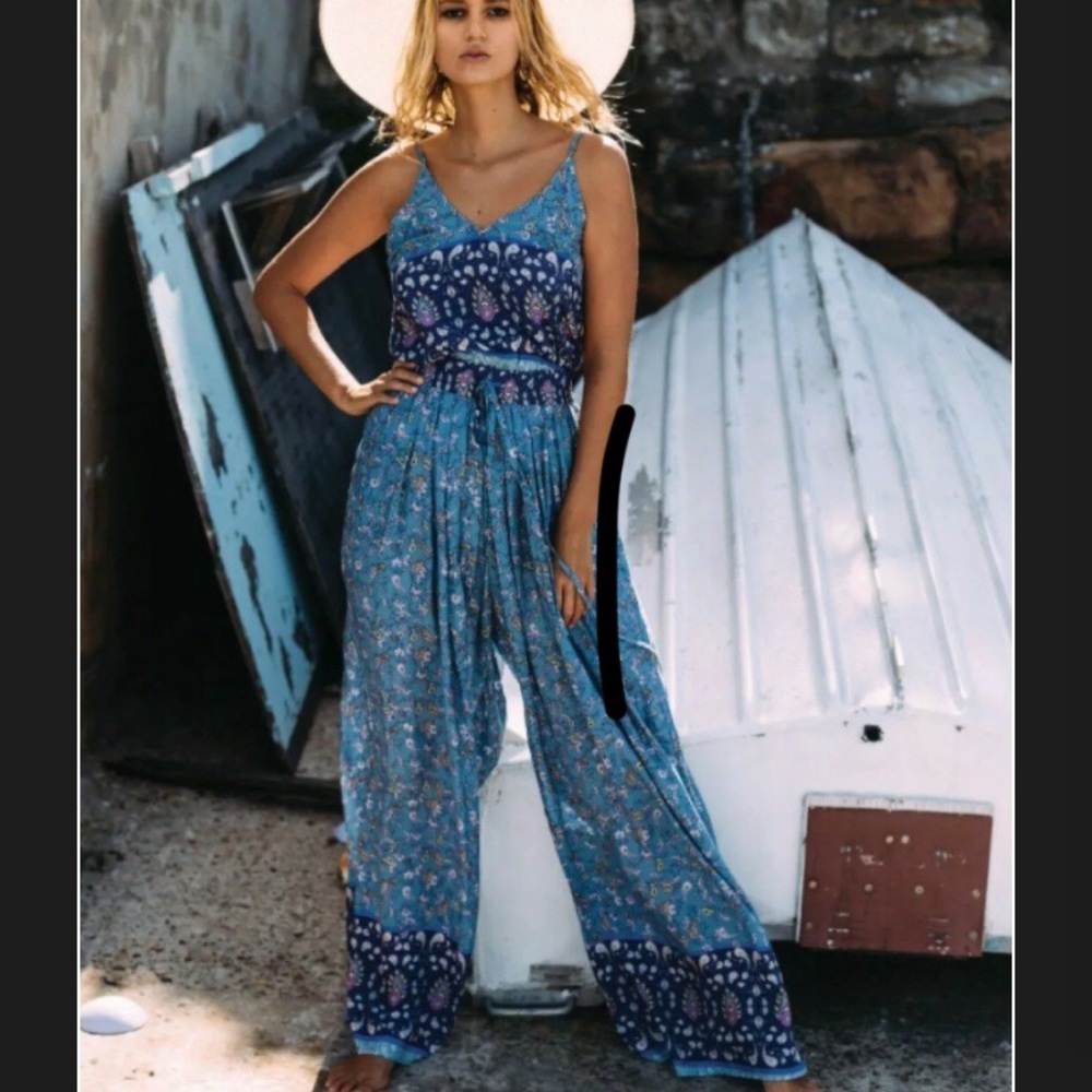 Jaase Boho Paisley Floral Jumpsuit - Picture 1 of 4